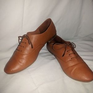 Brown Leather Lace Up Shoes